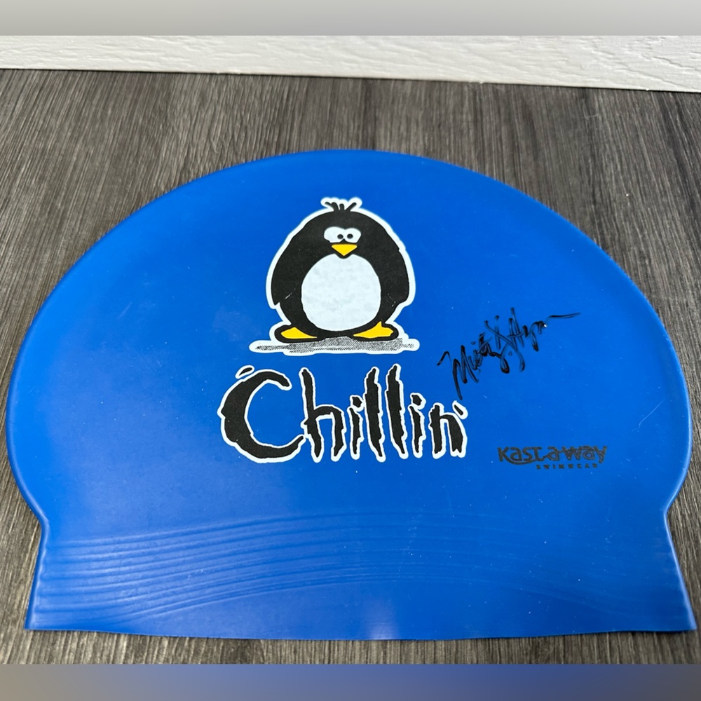 Misty hyman Olympic swimmer signed swimming cap - like new condition